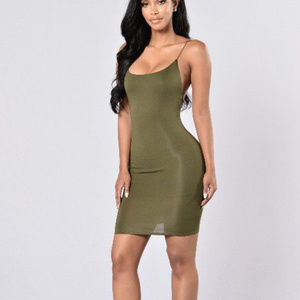 Olive Bodycon Dress Give Me A Chance